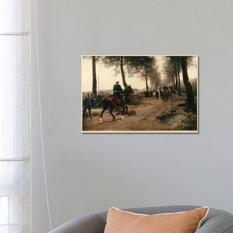 iCanvas "Bismarck & Napoleon Meeting At The Chaussee von Donchery, Sept